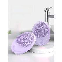 Electric Silicone Facial Cleanser Massager Beauty Machine Vibration Cleaning Of Pores Ultrasonic Vibrator