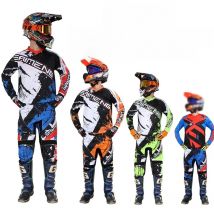 SIZE 20 22 24 26 28 saimeng children's enduro motocross gear set mx jersey pants motorcycle kits mtb Off Road youth racing suit