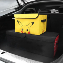 Pokemon Pikachu Car Trunk Organizer Box Large Capacity Auto Multiuse Tools Storage Bag Stowing Tidying Folding For Emergency Box