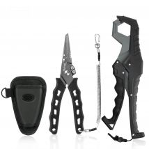 Booms Fishing G5F7 Fishing Pliers and Fish Gripper Compose Tools Set with Lanyard Sheath Anti-Rust Anti-Corrosion Safer For Fish