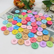 50pcs/lot Round Wood Buttons for Crafts Accessories Handwork Sewing Scrapbooking Clothing Gift Card DIY Handmade 15/20/25mm