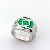 Dc Comics Super Hero Ring Green Lantern Rings For Movie Trendy Jewelry Men And Women Wholesale Enamel Power Ring Men Gift