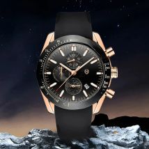 Pagane Design 2025 New Men's Quartz Chronograph Luxury Sapphire Stainless Steel Waterproof 3Bar Night Light C3 Casual Watch