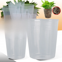 Garden Transparency Nursery Pots Planting Nutrition Cup Orchid Propagation Container Seedling Bag Soft Plastic Flowers Pot