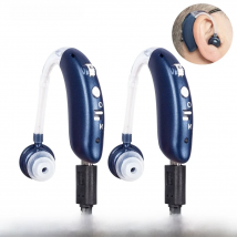 Hearing Aid Ear Sound Amplifier BTE Rechargeable Hearing Aids Adjustable Sound Hearing Amplifier for Elderly Hearing Loss