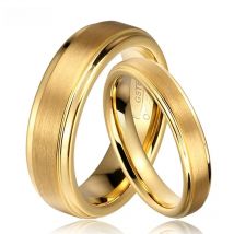 Men's Ring For Party Tungsten Gold Wedding Rings 2021 Trend Unisex Lovers' Couple Gift Ree Shipping Engrave 8mm/6mm/4mm