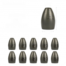 Elite TG 10PCS Lure Fishing Flipping Weights 1.8g-63g Tungsten Bullet Bass Texas/Carolina Rig Trout Panfish Fishing Lure Tackel