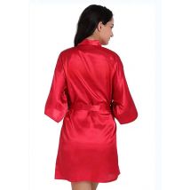 Burgundy Satin Kimono Robes women short pajamas dressing gown wine red Bridesmaid Gift team bride Bridal Party Robes