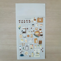 Korean Import Original Suatelier I Like Coffee Sticker Scrapbook Decoration PVC Stationery DIY Stickers School Office Supply