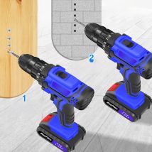 21V Cordless Drill,Electric Screwdriver Tools Kit with 25+1 Torque Setting,2 Variable Speed,29PCS Accessories,LED Work Light