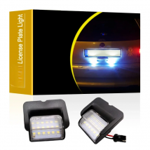 12V LED Number Plate Lamp For VW Polo 6N 1994 1995 1996 1997 1998 1999 White License Plate Light Assembly