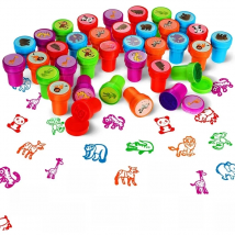 10pcs Assorted Stamps for Kids Self-ink Stamps Children Toy Stamps Smiley Face Seal Scrapbooking DIY Painting Photo Album Decor