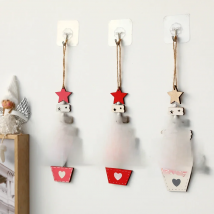 1Pc Wooden Christmas Tree Pendant Merry Christmas Home Party Decorations Door Wall Room Winter Ornaments New Year Navidad