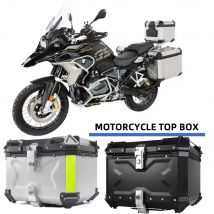 Maletero de motocicleta de aluminio, caja superior para casco de motocicleta, caja trasera impermeable, caja de equipaje trasera para motocicleta, caja de herramientas