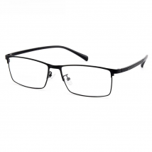 Gmei Optical Men Titanium Alloy Eyeglasses Frames for Men Eyewear Flexible Temples Legs IP Electroplating Alloy Spectacles Y7011