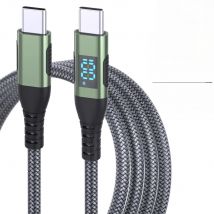 LAIHONEN New 100W LED Digital Display Quick Charge USB Type C Cable for iPhone 16 15 16 Pro Max 16 15 Plus 10FT USB A to USB C