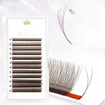 Y Shaped Lashes 1D 2D Eyelash Extensions 12Rows Mix 8-12/8-15mm Brown/Black Premium False Lashes Mesh Net Cross Lash  Makeup
