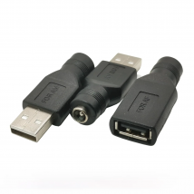 USB MALE TO JACK DC 5.5*2.1 FEMALE ADAPTER,CHARGER CONVERTER 5.5mm x 2.1mm FEMALE TO USB CONNECTOR