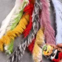 Wifreo 2m/pack Faux Bunny / Rabbit Strip for Zonker Fly Trout Salmon Twitching Jig Tying Material