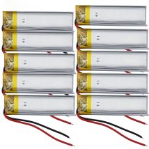 Wholesale  10Pcs 3.7V 300mAh 1.11Wh Li Lithium Battery 601240 Use in Headset Bluetooth Speaker Headset Driving Recorder Pen
