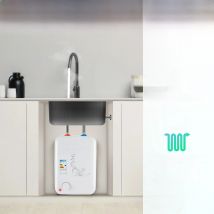 Tankless Water Heater Electric 220-240V, 1500W Instant Water Heater Under Sink, 8L Demand Water Heaters Kitchen Aid for Home