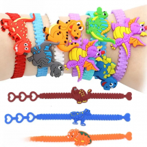 Dino Bracelets Set Kids Favors Gift For Jurassic World Dinosaur Party Birthday Matching Baby Shower Decoration