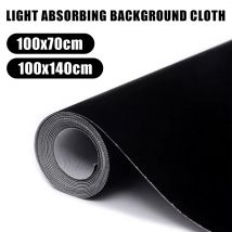 Non-reflective Photography Background Light Absorbing Cloth Collapsible Black Photography Props for Photos Studio Accessories