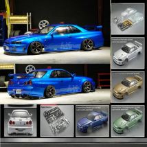 1/10 GTR GT-R Skyline BNR34 RC PC drift body shell complete body 257mm Wheelbase 195mm Width for yokomo mst XRAY 3-Racing D5S D4