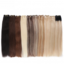 BHF Straight Human Hair Weft Platinum Blonde European Remy 100% Human Hair Weave Bundles Extensions