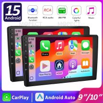 Radio para Auto Android MOPECT, Radio para Auto 2 Din, Reproductor Multimedia Inalámbrico Carplay, Universal de 7/9/10 Pulgadas, 4 + 64G, Estéreo, GPS, Wifi
