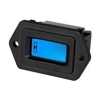 Digital LCD Hour Meter with Backlight for DC 9V-65V Maintenance Hours Gauge Compatible with Lawn Mowers And Other DC Powered Equ