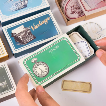 60pcs/pack Vintage DIY Diary Sticker Writable Label Album Scrapbooking Stickers Handbook Decoration