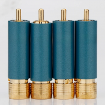 R1722 4pcs/lot  Gold-plated HIFI RCA Plug Hi-end Preffair Reference 8NX RCA Connectors