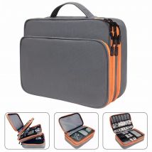 Multi Layer Cable Storage Bag, Electronic Accessories Organizer, Portable Travel Cable Organizer Case for iPad cable Charger