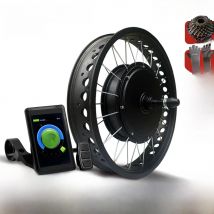 48V 2000W Electric Fat Bike Kit 20 24 26inch 4.0Tyre Brushless Non-gear Rear Hub Motor Wheel  Dropout 190mm For Snow eBike kit