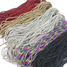 6mm Rhinestones Round Tube Rubber Hose Inlaid Dense Glass Diamond Trim Chain For Shoelace Wedding Dress DIY Decoration Jewelry