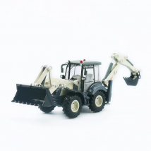 Exquisite 1:50 two-way forklift & excavator alloy model,simulation metal engineering model,children's fun toy gift,free shipping