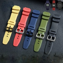 For Casio Silicone Watch Strap AEQ-110W W-218H/F-108 Ae1200/1000/1300 SGW300W-800H W-S200H/800H/216H/735H/215 Series Tape Men