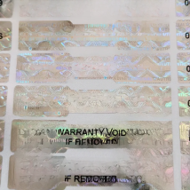 1000pcs Holographic Sealing Stickers，Tamper Proof Void  Security Label，Warranty Serial Number Sticker，Customized Logo,50mmx10mm