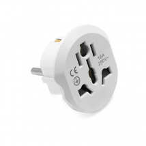 EU Plug Adapter Universal 16A EU Converter 2 Round Pin Socket AU UK CN US To EU Wall Socket AC 250V Travel Adapter High Quality