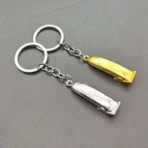 Barber Shop Hair Dresser Keychain Scissors Hair Clipper Hair dryer keychain Shaver Pendant Keyring Hair Dresser Jewellery Gift
