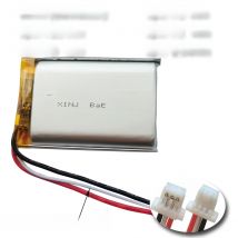 3.7V 2000mAh 7.4Wh Rechargeable 3-Wire Thermistor Polymer Lipo Li Battery 103450 JST 3pin 1.0 1.25mm For Game Player GPS Camera