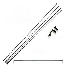 4pcs/lot Pillar TB2015 Bike Spoke FG14 2.0mm 0.0166g/mm straight pull Triple Butted Stainless Steel Black 250-306mm Alloy Nipple