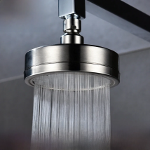 Ciencia Stainless Steel Brushed Nickel 360 Degree Rotate Pressurized Water Saving Shower Head Strong but Soft Shower Head