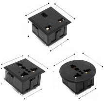 US UK EU Universal AC Panel Outlet American Japan Australian British Germany French Brazil Electrical AC Power Socket 13A Copper