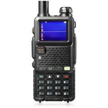BAOFENG UV-5RM Plus Amateur Radio Multi-Band Walkie Talkie, Rechargeable Handheld Radio with Long Range, Frequency Copy