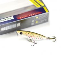 Countbass Topwater Wobbler Lures for Fishing, Mini Bass Fishing Popper Micro Plug with VMC Hooks, 43mm, 2g