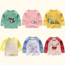 Children's Clothing Boys Girls T-Shirt kids clothes Cartoon Tops Long Sleeve Baby Clothing Autumn Winter Cotton Print Sweatshirt