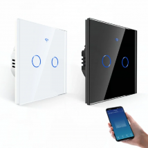 EU Smart Switches 1/2/3Gang Tuya Wifi Touch Light Switch Wall Sensor Switches Smart Life For Alexa Google Home 433RF Remote