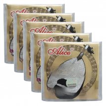 5 Sets Alice UD OUD Strings Clear Nylon Silver-Plated Copper Alloy Wound AOD12